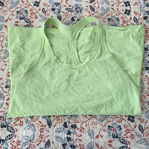 Like green racer back lululemon top